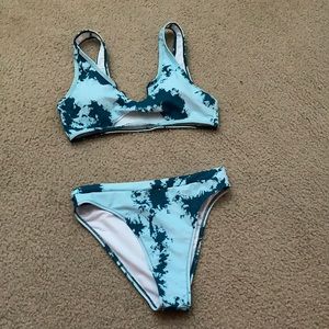 Tie Die high rise bikini - never worn!!